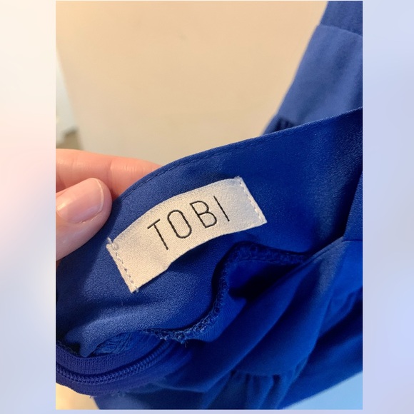 Blue Floor Length Dress - Picture 3 of 4